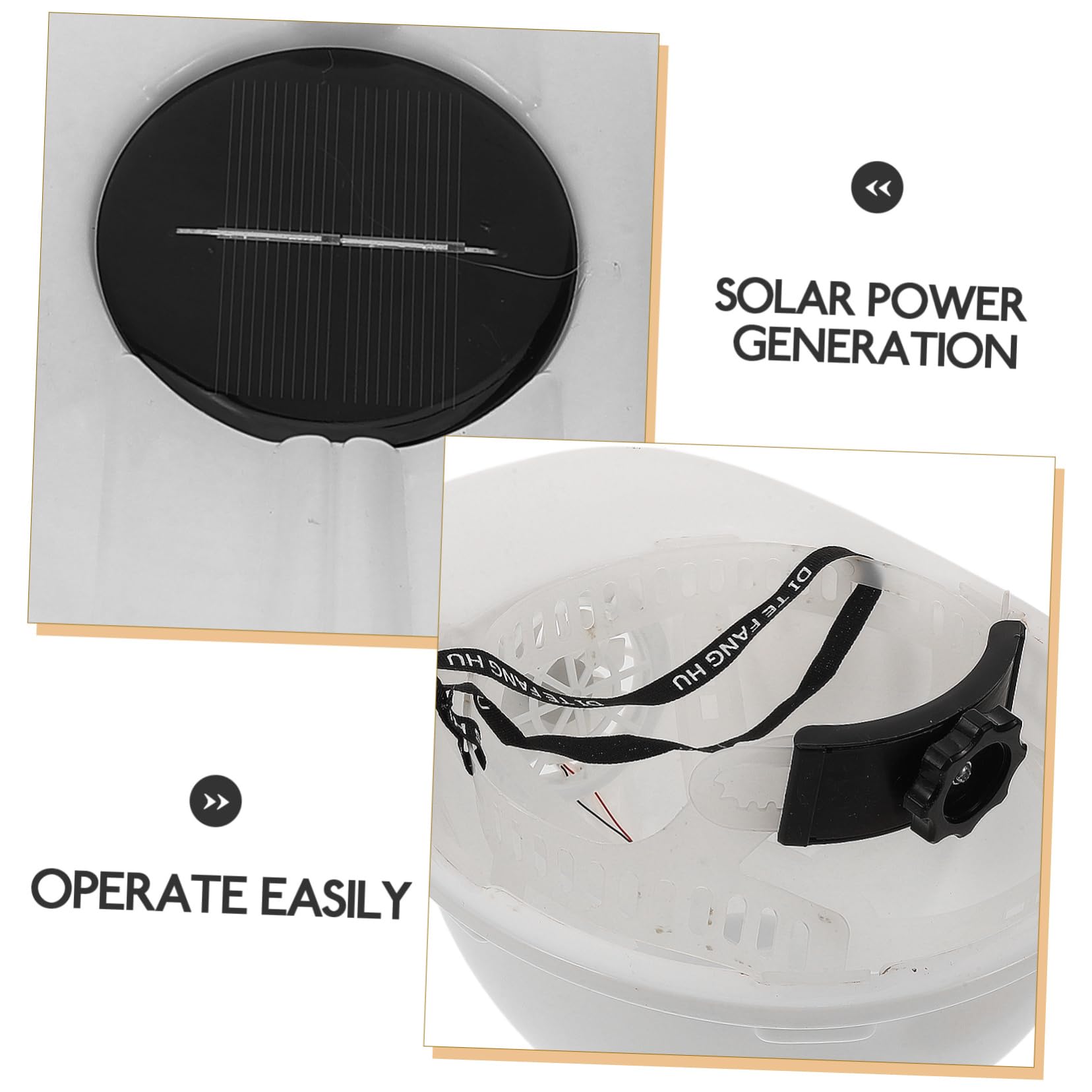 Ventilador De Casco Portátil Motorizado Protector De Cuello del Sol Revestimientos Construcción De Casco De Seguridad Ventilador De Energía Solar Faro Componente Electrónico Yellow