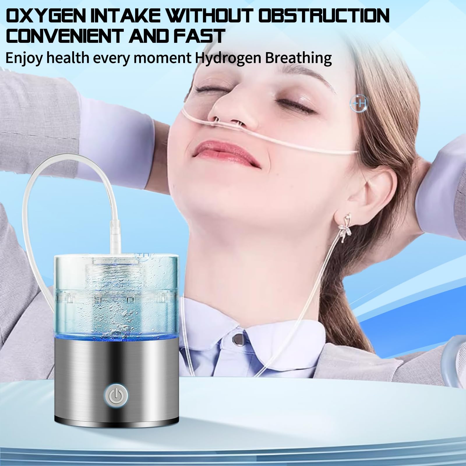 Bottiglia D'Acqua Con Generatore D'Idrogeno - 420ml, Tecnologia SPE/PEM, Fino A 5000 PPB, Portatile - Foto 5