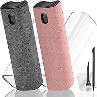 Vista 17 de 2 unidades de limpiador de pantalla en aerosol y paño para monitor de laptop y pantallas de automóvil, kit de limpieza con atomizador para pantalla