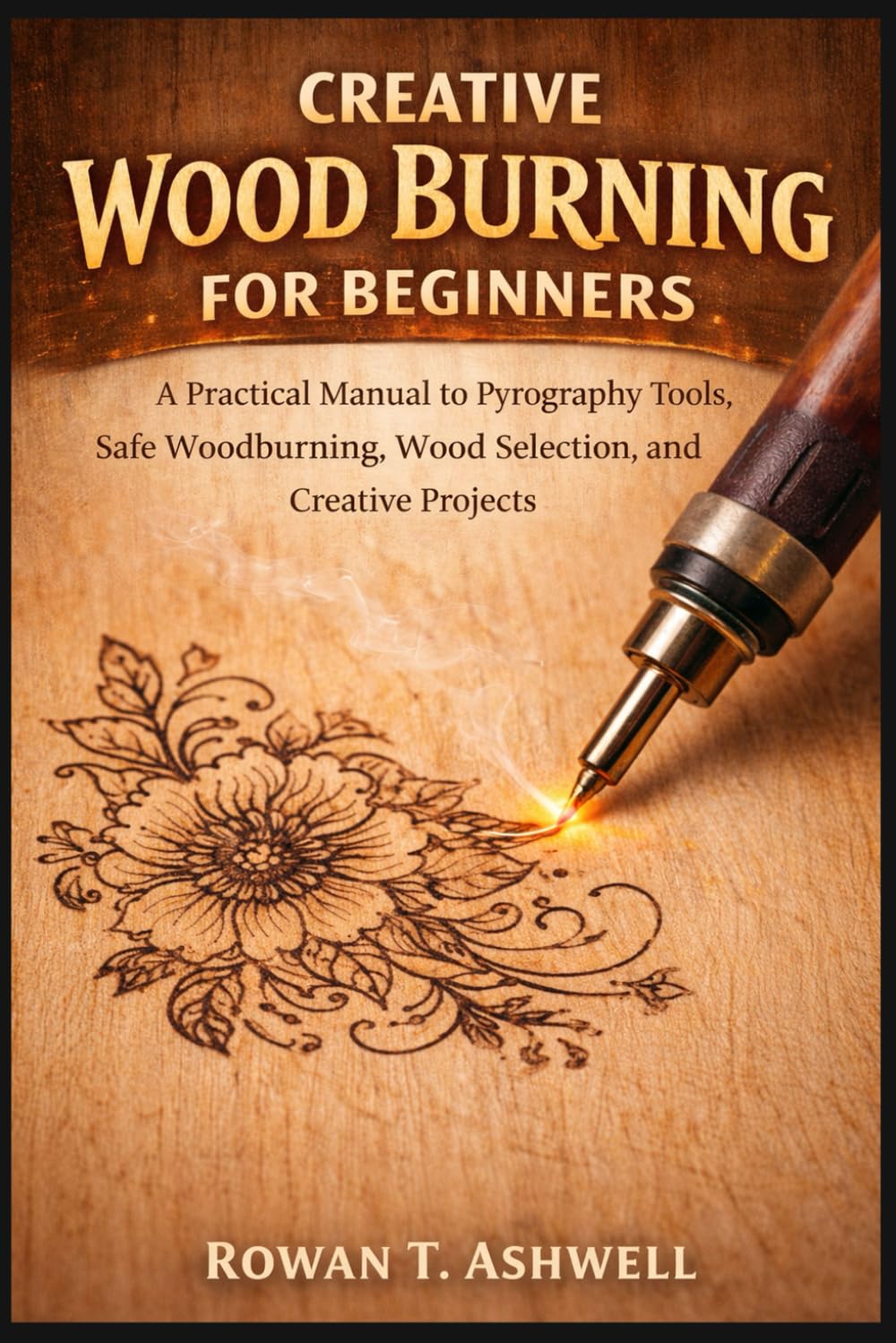 CREATIVE WOOD BURNING FOR BEGINNERS: A Practical Manual to Pyrography Tools, Safe Woodburning, Wood Selection, and Creative Projects