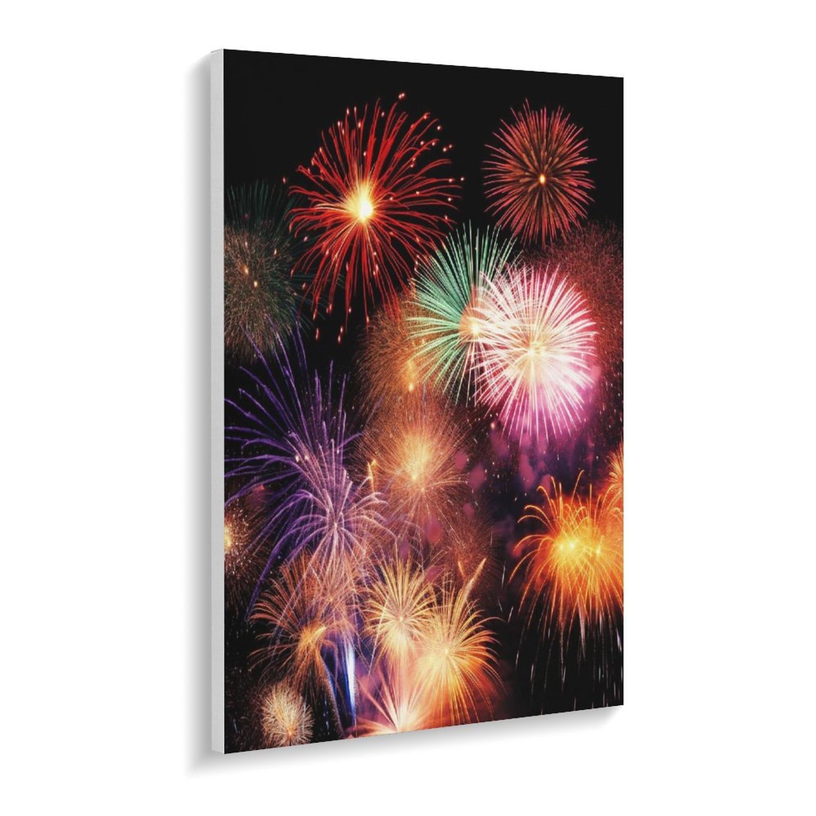 LPAGBCNU Wunderschönes Feuerwerk Malen nach Zahlen Kit für Erwachsene Anfänger Erwachsene Malen nach Zahlen Kits auf Leinwand DIY Acryl Ölfarben Malerei mit Pinseln als Geschenk Home Wall Decor