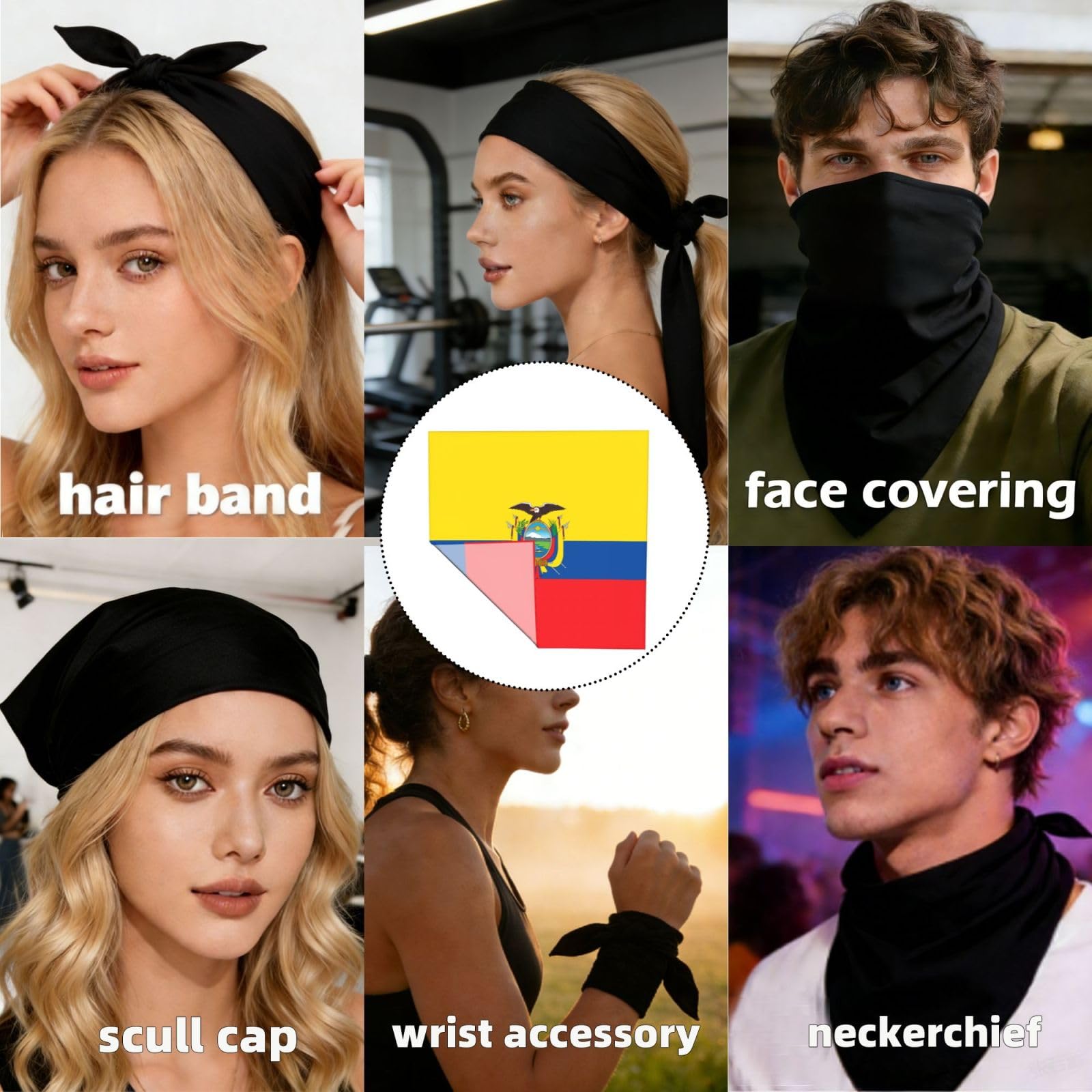 Bonitas bandanas con estampado de erizo para mujer y hombre, pañuelo de satén transpirable