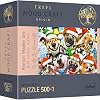 Trefl Festive Dogs 5001 Piece Jigsaw Puzzle Wood Craft 15x10 Irregular Shapes, 50 Puzzles of Christmas Symbols, Modern Premium Puzzle, for Adults and Children from 12 Years Old