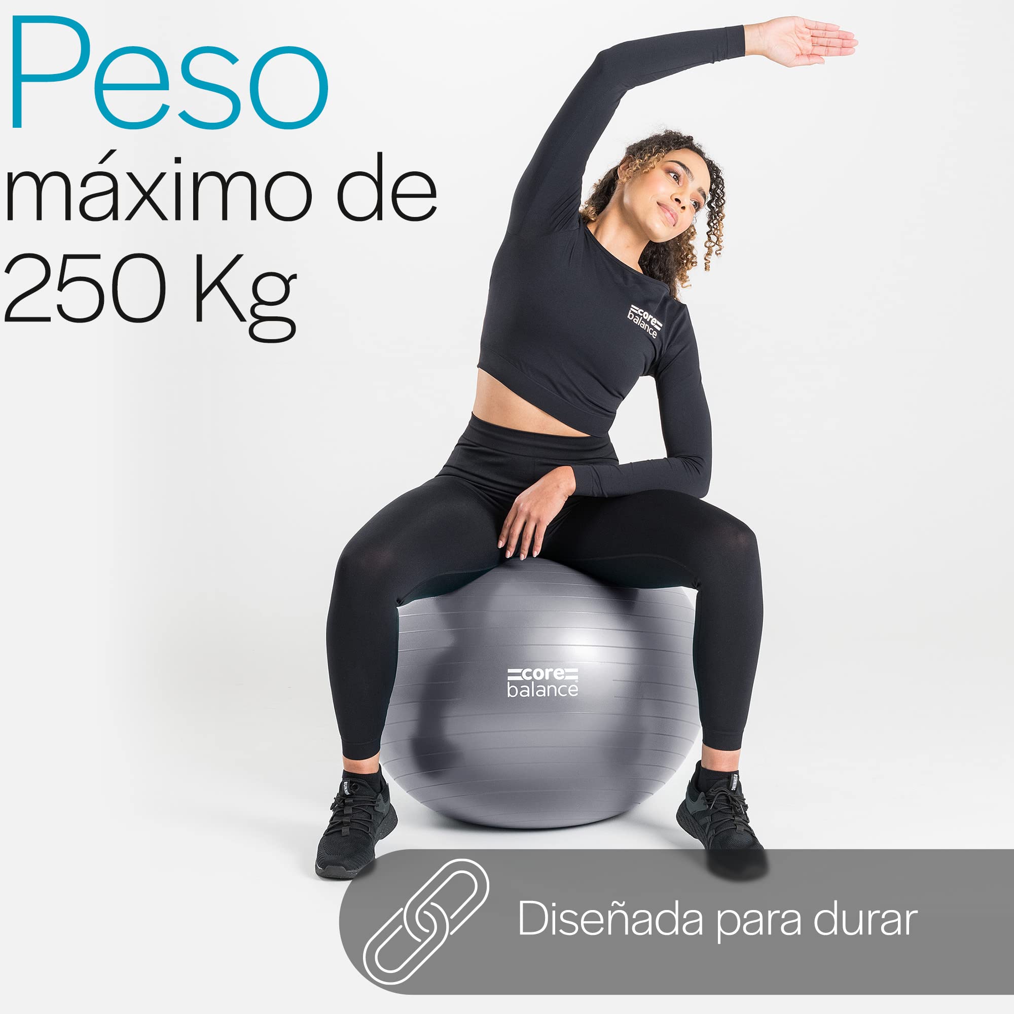 Pelota de Pilates Fitball 55cm 65cm 75cm 85cm con Hinchador