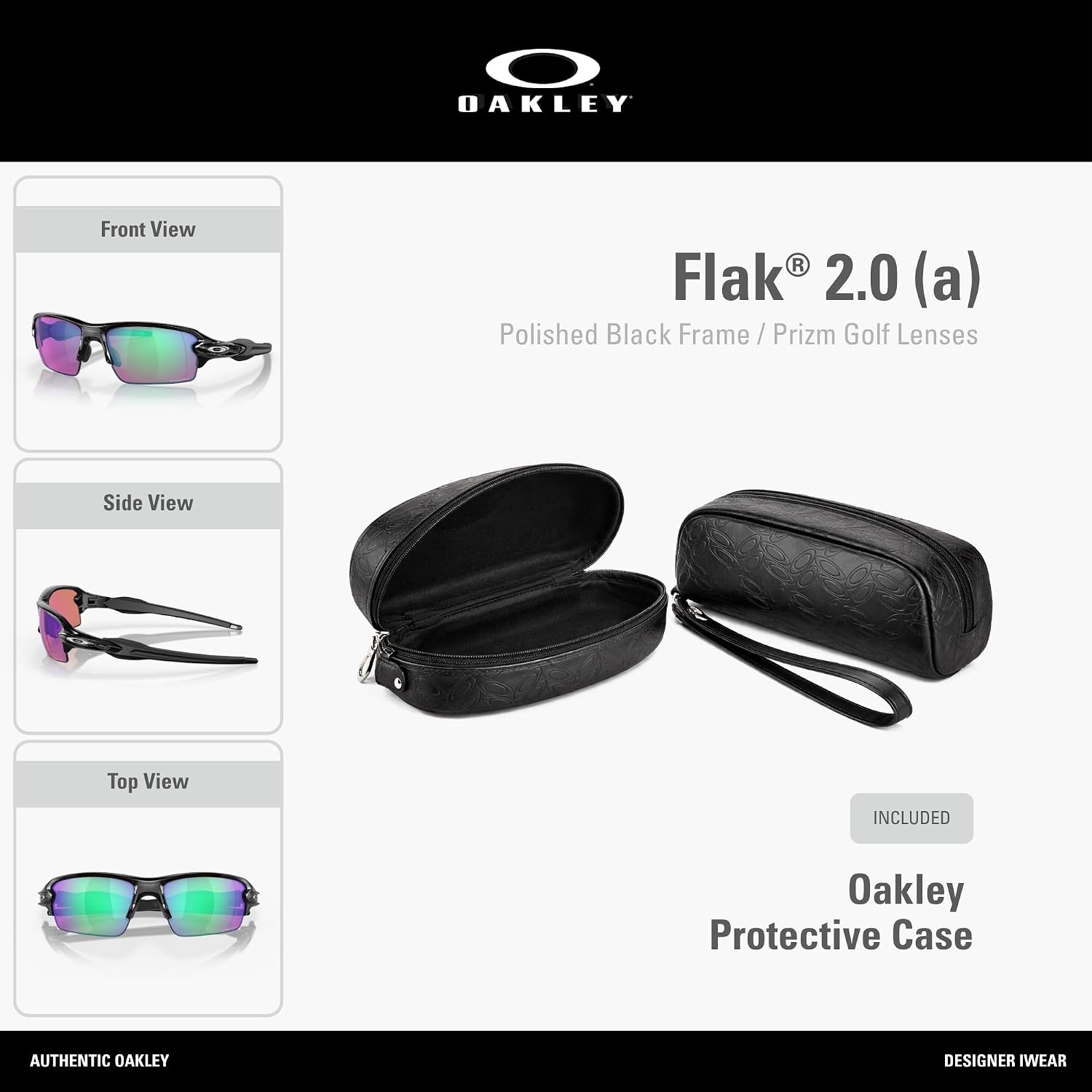Oakley Flak 2.0 OO9271 Rectangle Sunglasses for Men for Women