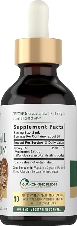 Carlyle Turkey Tail Mushroom Extract Liquid | 2 FL Oz