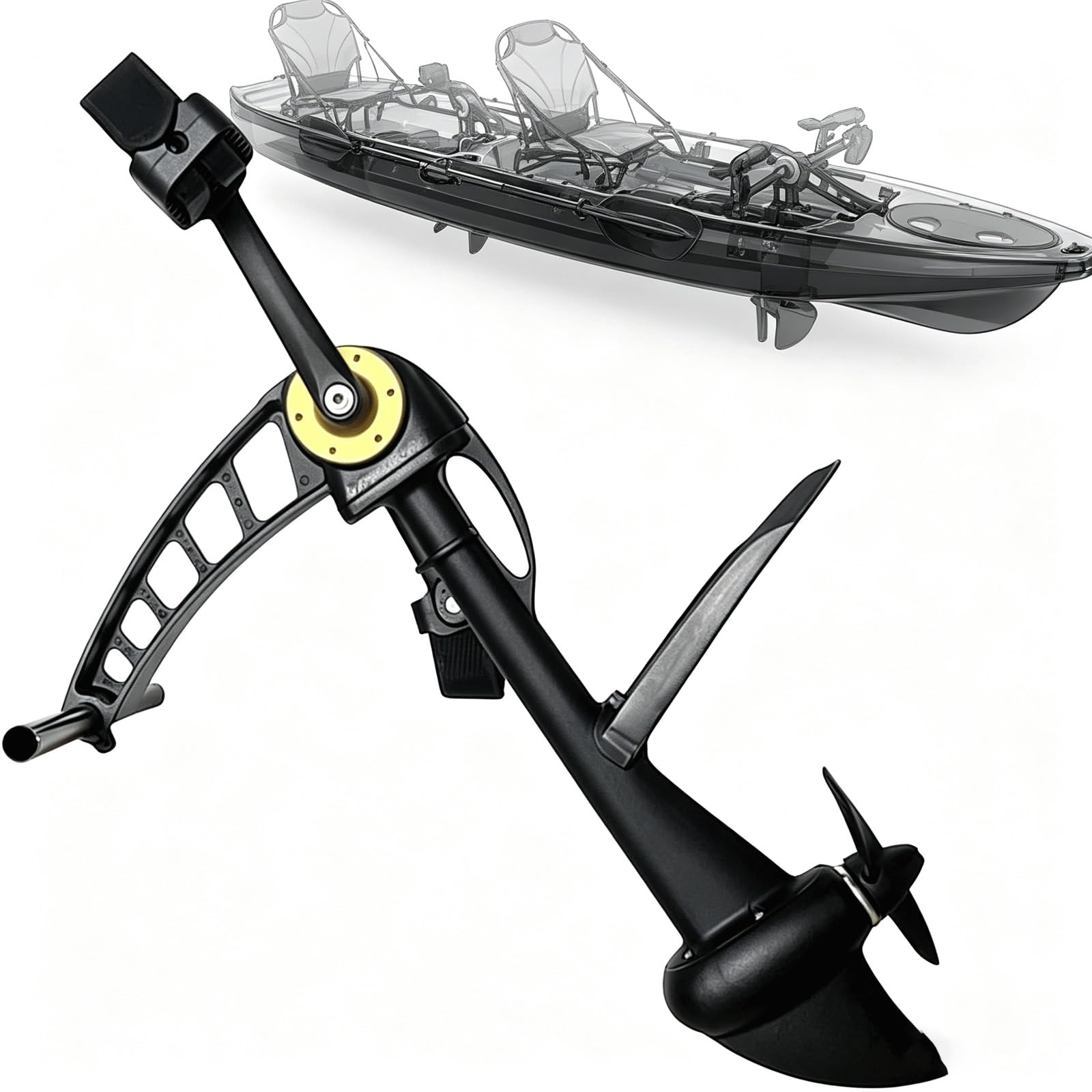Kit Di Propulsione A Pedali For Kayak, Propulsione For Kayak Tutto In Uno | Con Pedaliera Integrata, Per Battute Di Pesca E Caccia In Mare Aperto Per Adulti