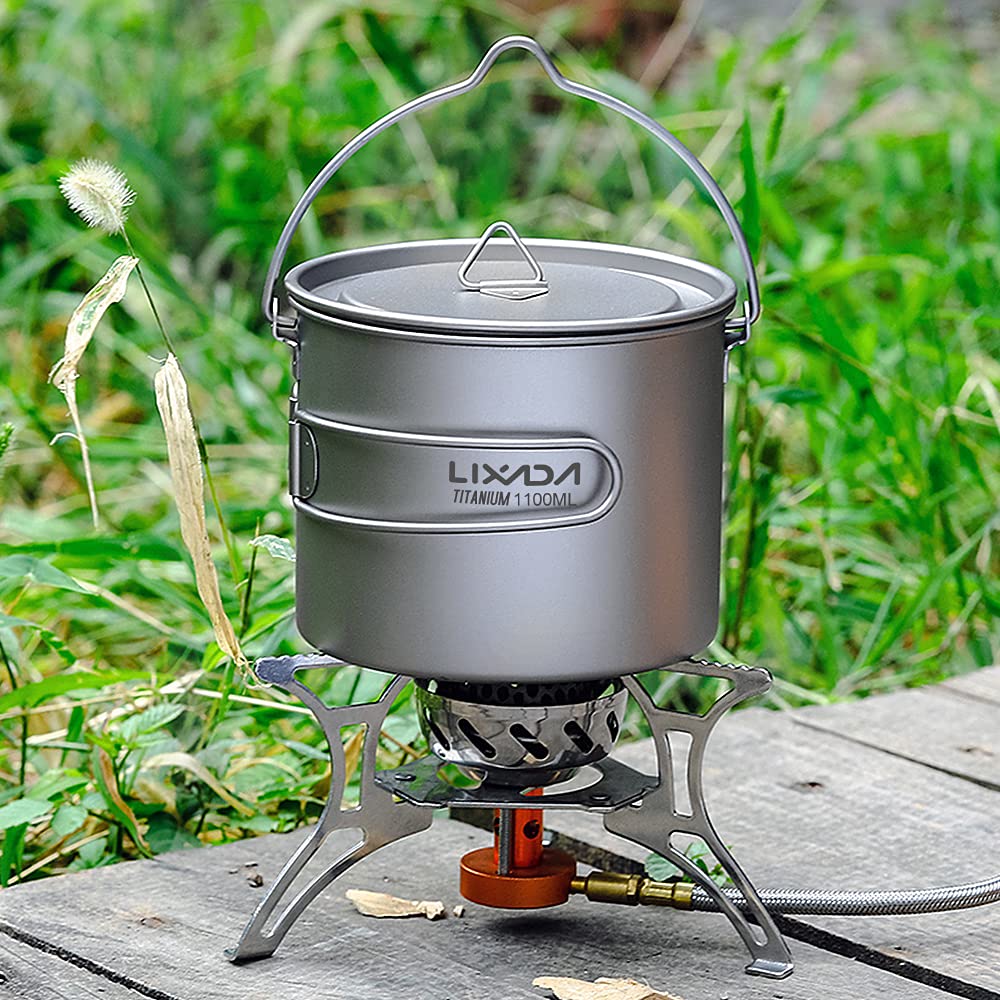 750 ml/900 ml/1100 ml ultralekki kubek z tytanem kubek na wodę z leżącym i składanym uchwytem na zewnątrz kemping gotowanie piknik Maiju