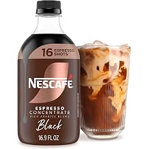 NESCAFE Espresso Concentrate Black, Coffee Concentrate, Instant Espresso, 16 Shots