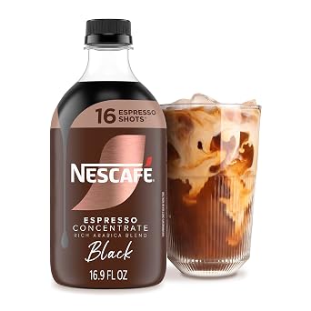 NESCAFE Espresso Concentrate Black, Coffee Concentrate, Instant Espresso, 16 Shots