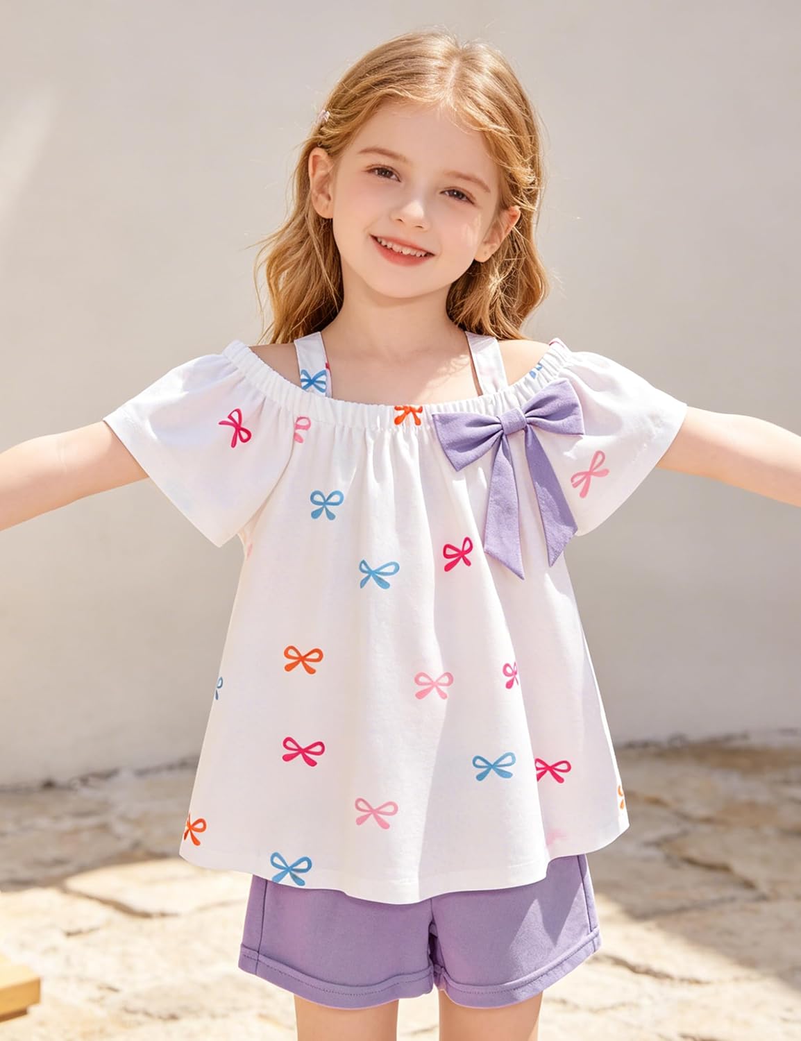 Hipea Toddler Baby Girls Summer Clothes Outfits Ruffle Camisole Spot Dot Tops and Casual Shorts Newborn Girl Clothing image 2
