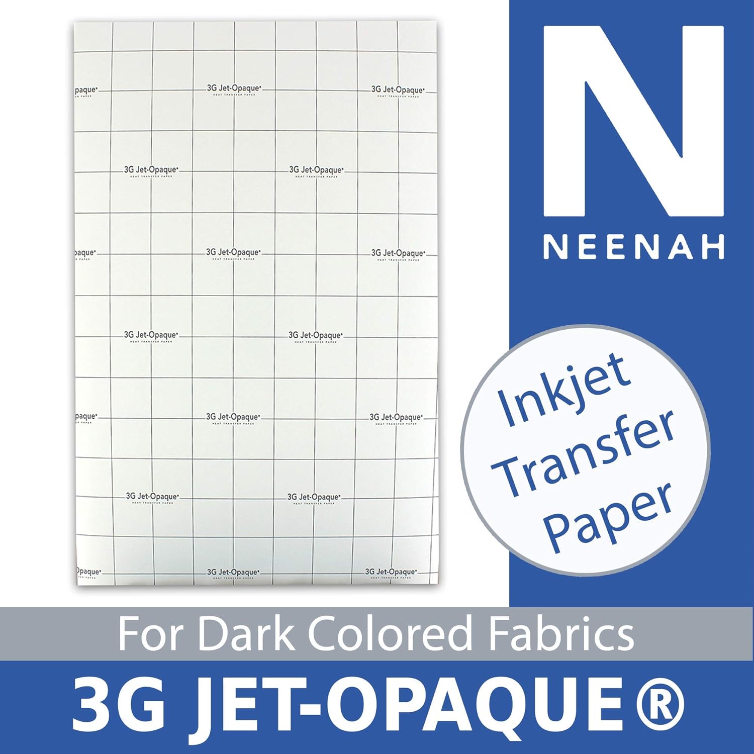 Neenah Coldenhove 3G JET-OPAQUE Heat Transfer Paper, 8.5" x 11", 25 Sheet Pack