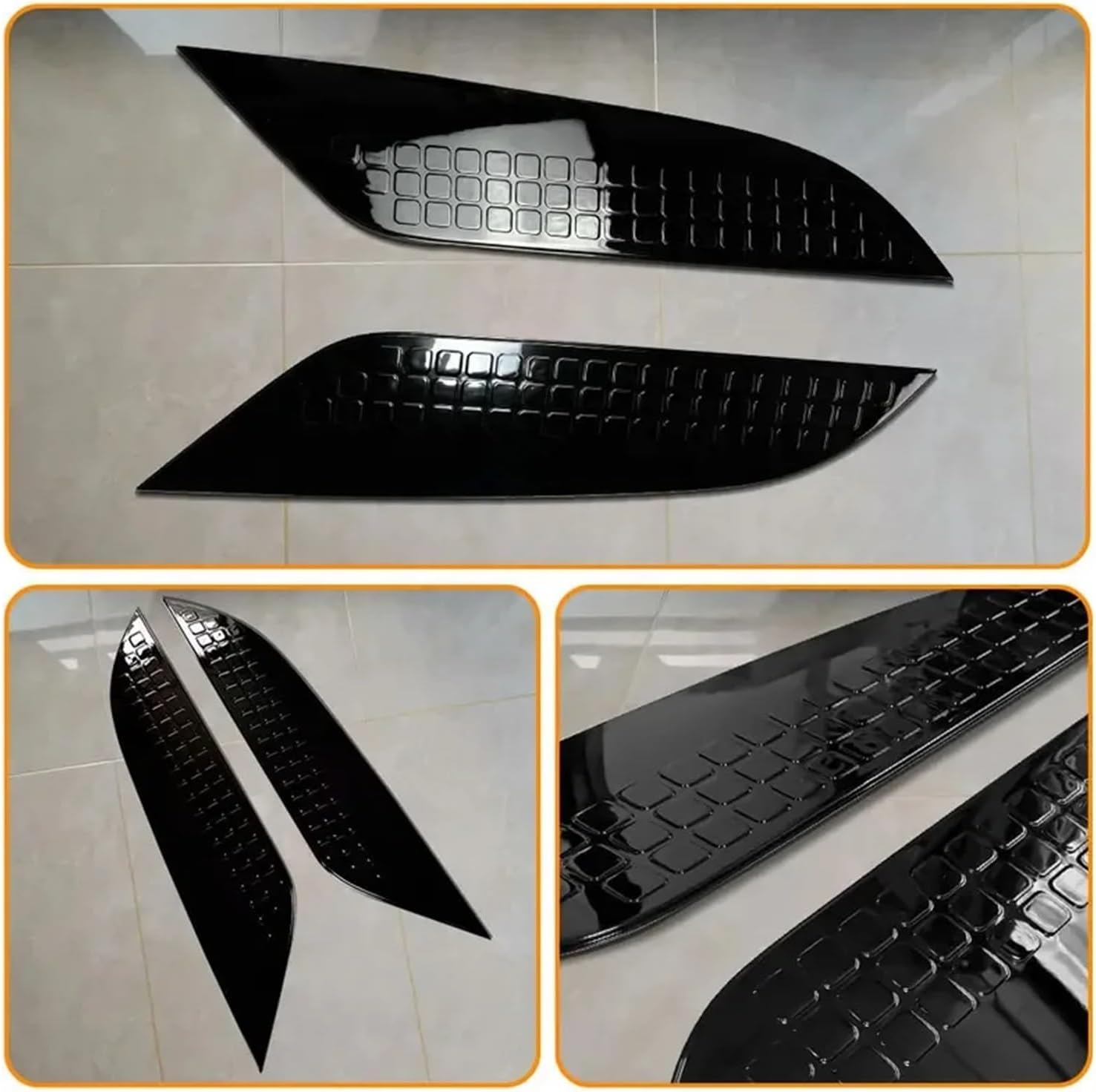 2026 Style Front Hood Bonnet Side Trim Cover ABS Air Flow Intake Scoop Vent Snow Cover Compatible With Land Rover Defender 2020-2026