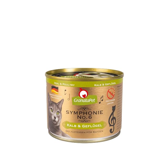 GranataPet Symphonie No. 6 - Alimento para Gatos sin Cereales ni azúcares, Filete en gelatina Natural…