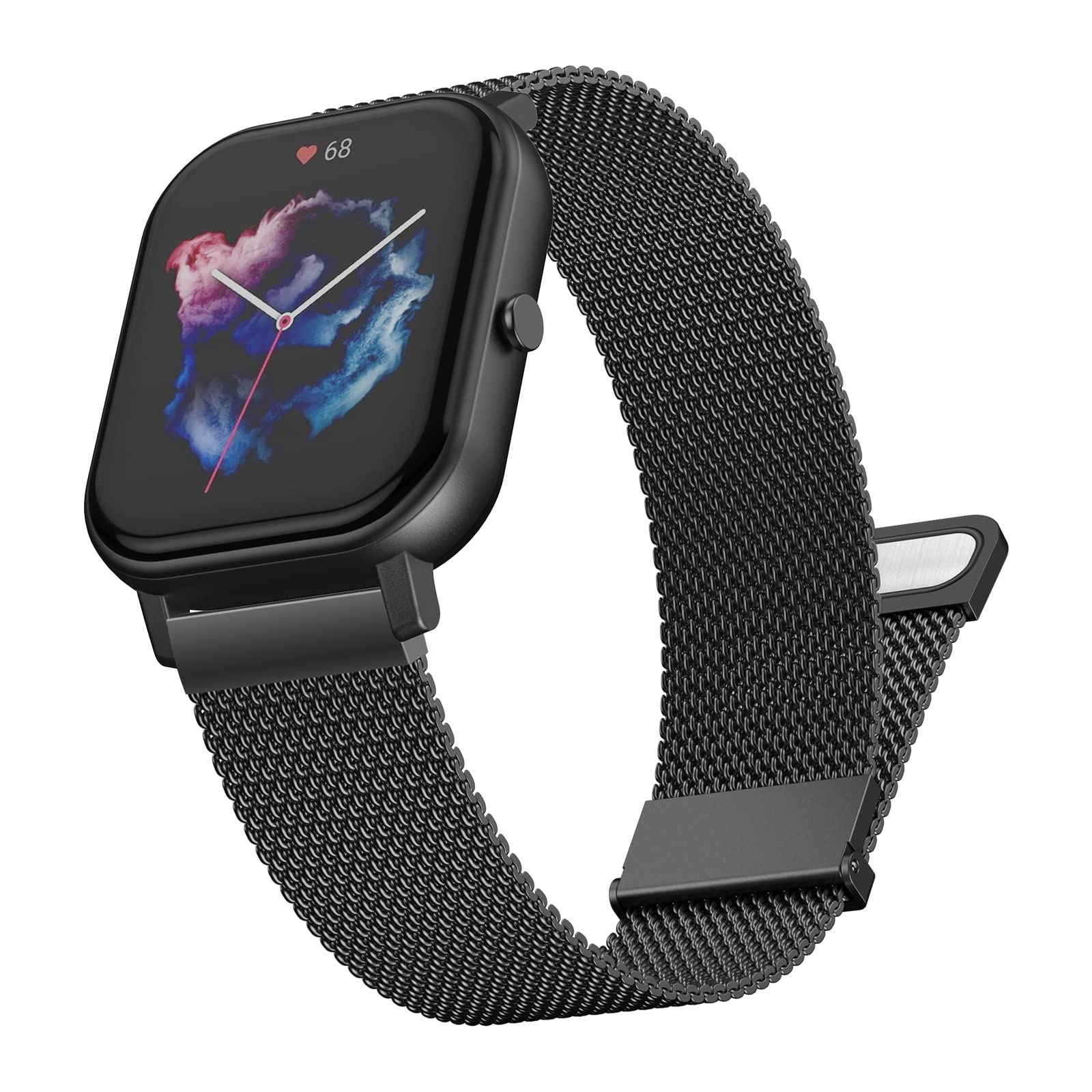 Pulseira Compatible con Amazfit GTS/GTS 2 /GTS 3/ GTS/GTS 2 Mini/GTS 2e /GTR 42 mm/Bip/Bip S/Bip U, Correa de Metal para Galaxy Watch Active2/Galaxy Watch 42mm/Galaxy Watch 3 41mm