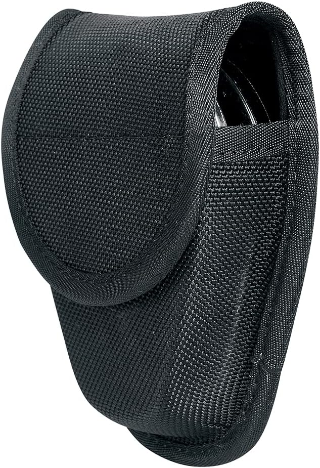 Double Handcuff Case Hidden Snap Law Enforcement Military Standard Double Handcuff Pouch with Belt Loop