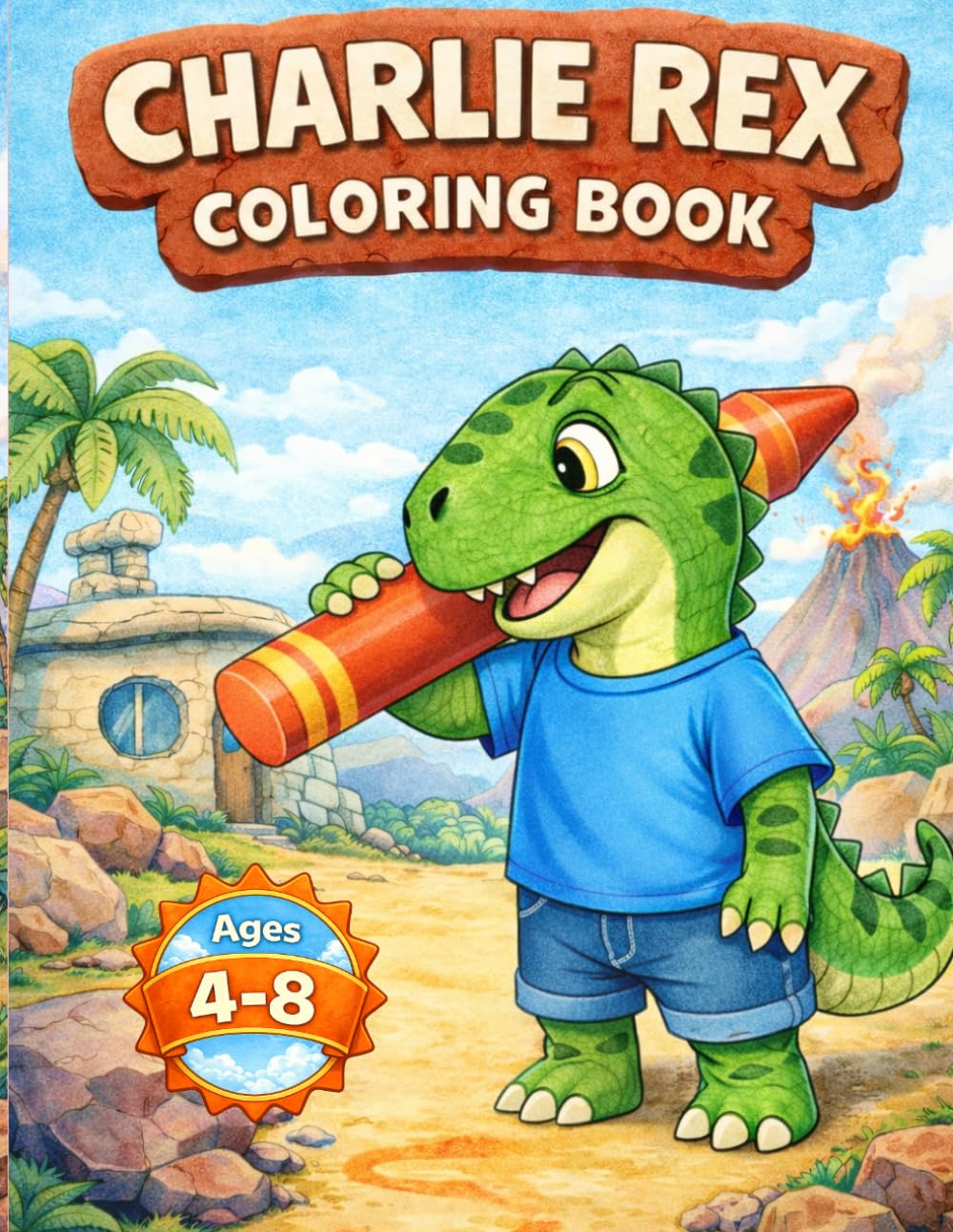 Charlie Rex Coloring Book: Fun Dinosaur Coloring pages with Charlie Rex