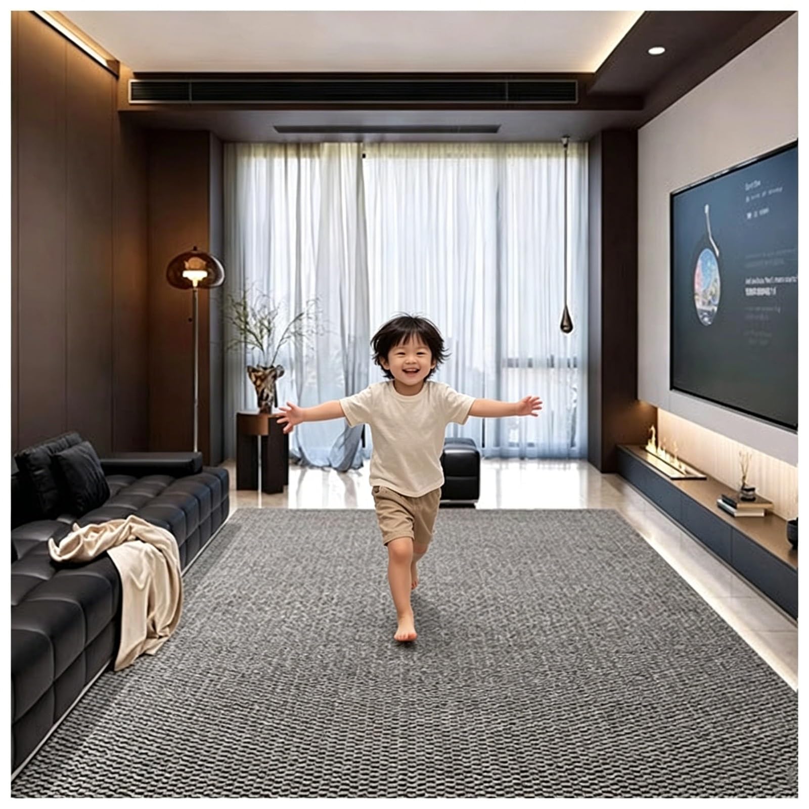 Tapis en sisal premium lavable et antid&eacute;rapant d'exception