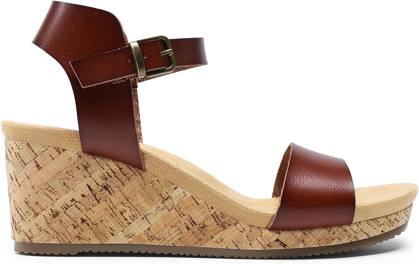 DREAM PAIRS Women's Open Toe Buckle Ankle Strap Platform Wedge Sandals for Women Summer Dressy Shoes | Women, Wedge, Platform, Open Toe, Ankle Strap, Buckle - Image 2