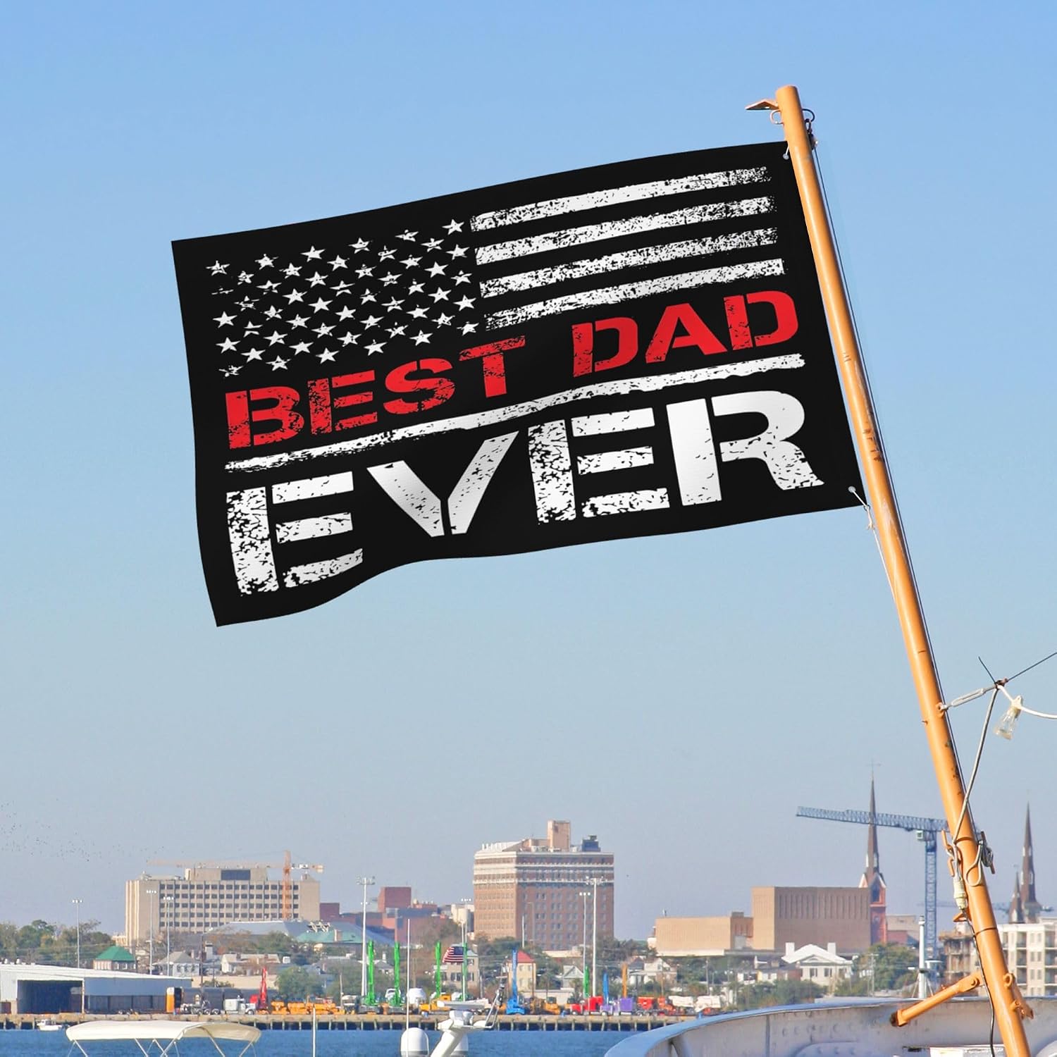 2x3 FT Best Dad Ever Funny Flag Happy Fathers Day Garden Flags for Outside Double Sided 3-Layers Yard Signs Decor image 4
