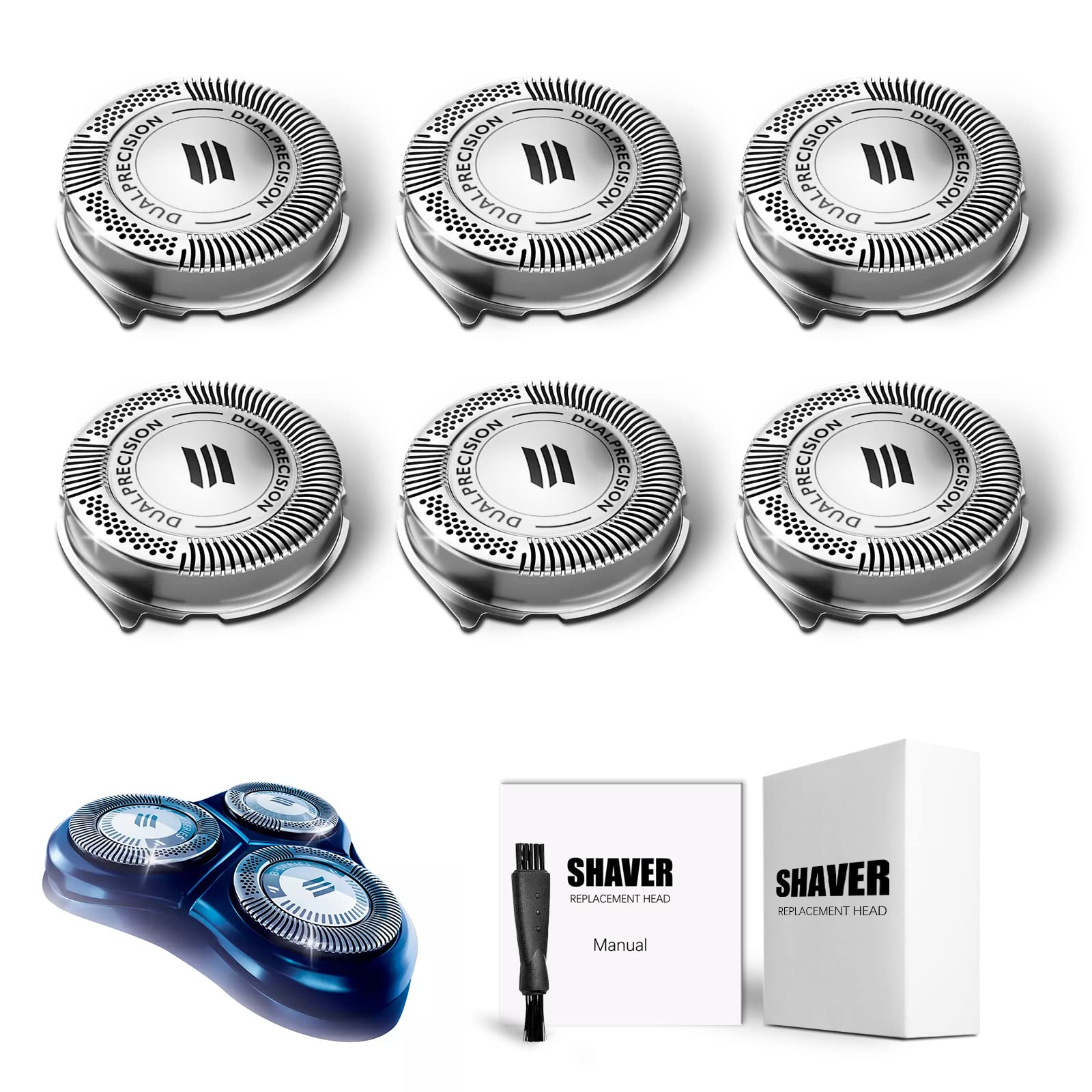 Buy HQ8 Replacement Heads for Philips Norelco Aquatec Shavers, Razor