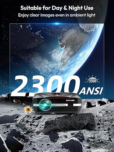 Miniatura 2 de Proyector de luz diurna 4K Ultra HD 1800 High ANSI Smart Home Theater con WiFi 6, Bluetooth, NFC, aplicaciones de transmisión, proyector diurno