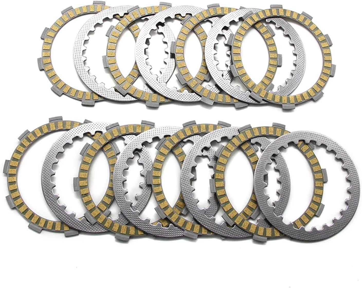 Motorcycle Clutch Friction Disc Plate Kit Fit For FZR400 FZR400U/W/A/SUC/SWC/SAC - OEM: 21V-16321-00/3XP-16321-00/131-16324-00