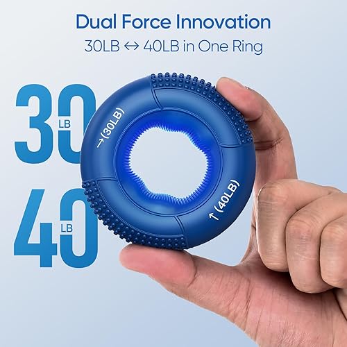 Miniatura 8 de FitBeast Grip Strength Trainer, Finger Exerciser, Stress Balls for Adults 6-Piece Set, Hand Therapy for Strength, Recovery & Stress Relief, Forearm