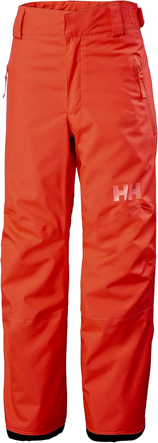Helly Hansen Junior Legendary Pant - Waterproof Kids Snow Pants - Articulated Boys Ski Bottoms, Extendable Snow Gear for Kids - 247 Neon Coral - 8