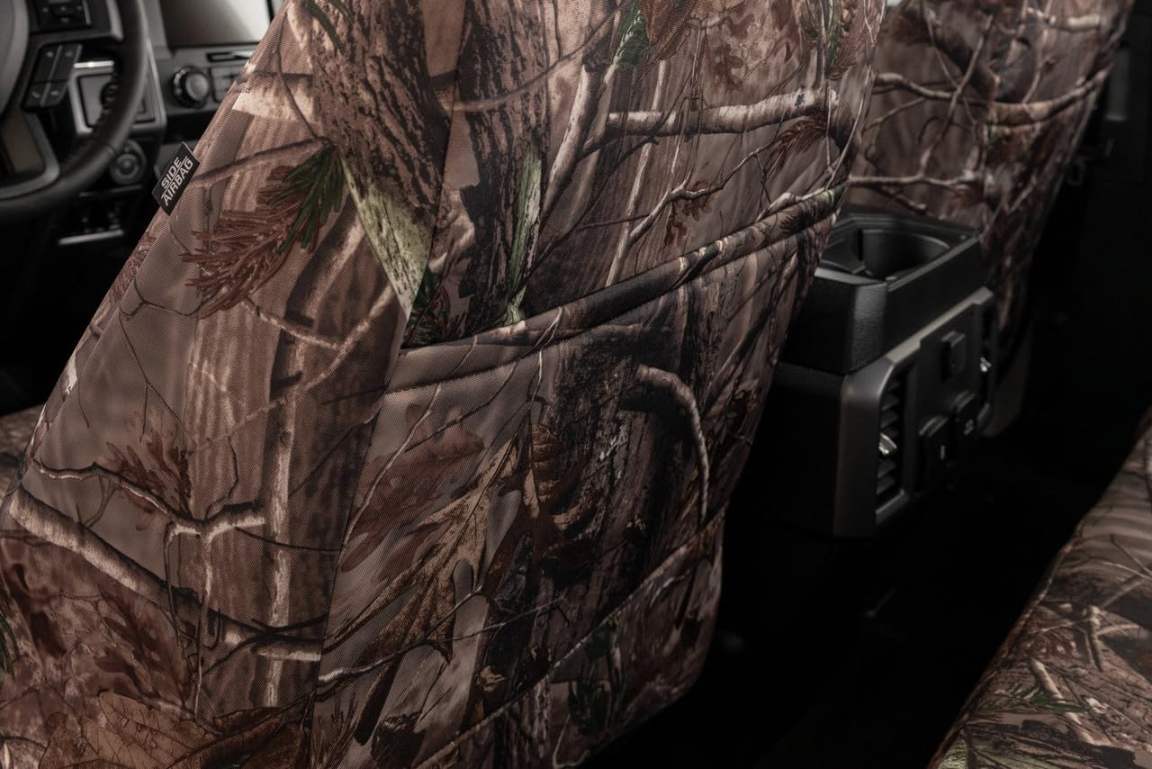 ShearComfort Rear SEAT Custom Realtree Camo Seat Covers Compatible with Ford F150 (2015-2020) in Pink for 60/40 Split Back and Bottom w/Pullout Arm and 3 Adjustable Headrests (Super Crew)