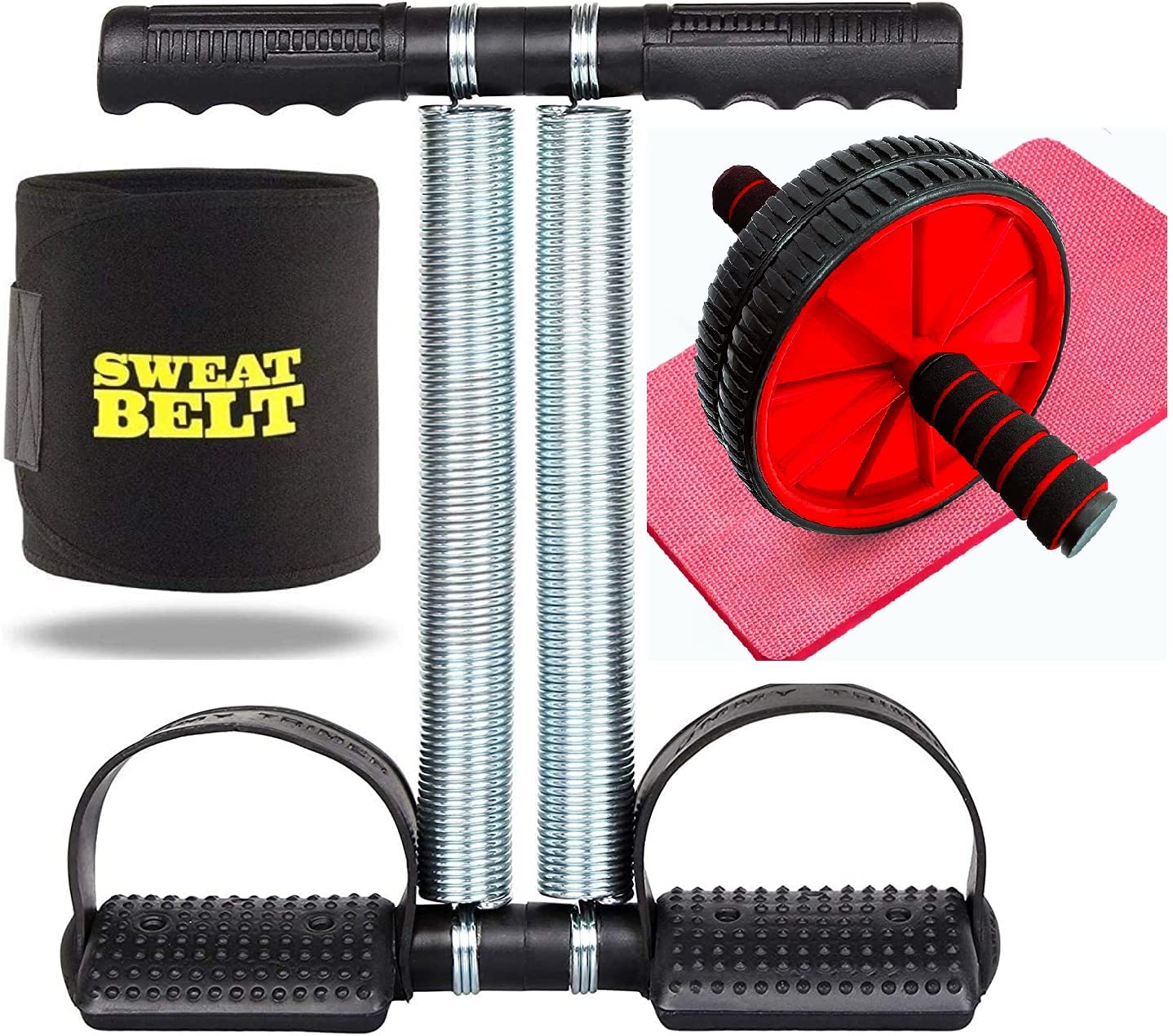 Trimmer and Ab Wheel Roller and Sweat Belt Exerciser Combo pack (3 in 1) for Abdominal Ab Exerciser Home Gym Outdoor Abs Exercise Equipment For Men & Women (B08PD7X915) Amazon Price History, Amazon Price Tracker
