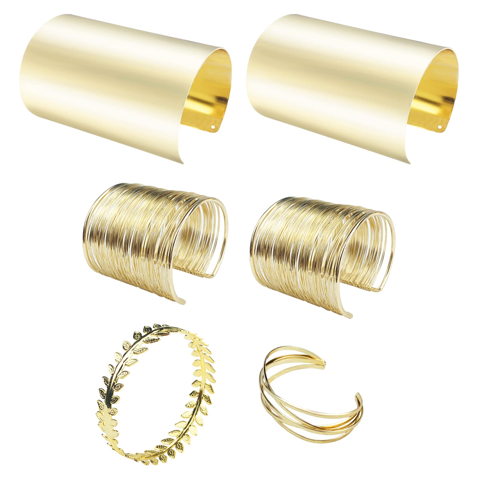 YBMYCM Adjustable Wrist Cuff Wrap Bracelet Open Wide Wire Bracelets for Women