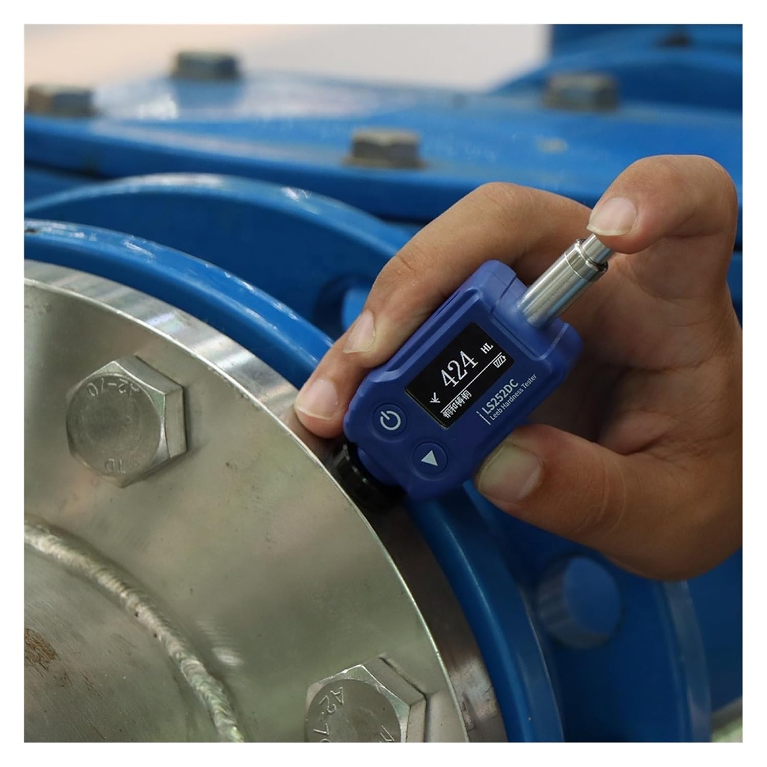 Hardness Tester Meter LS252DC 7-in-1 Pocket Pipe Superficial Surface Leeb Hardness Tester Scleroscope Manufacturer for Steel, Aluminum Alloy, Copper