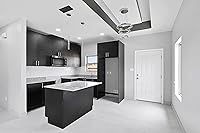 Vista 6 de BUILDMART - Cubierta de ventilación de CA moderna de 10x8 - Ventilación de aire decorativa de aluminio negro - Difusor de ranura lineal estándar