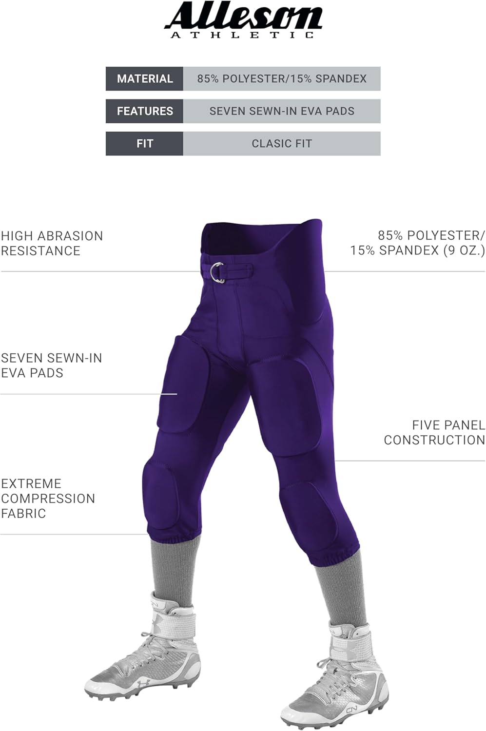 Alleson Athletic Adult Integrated Football Pant