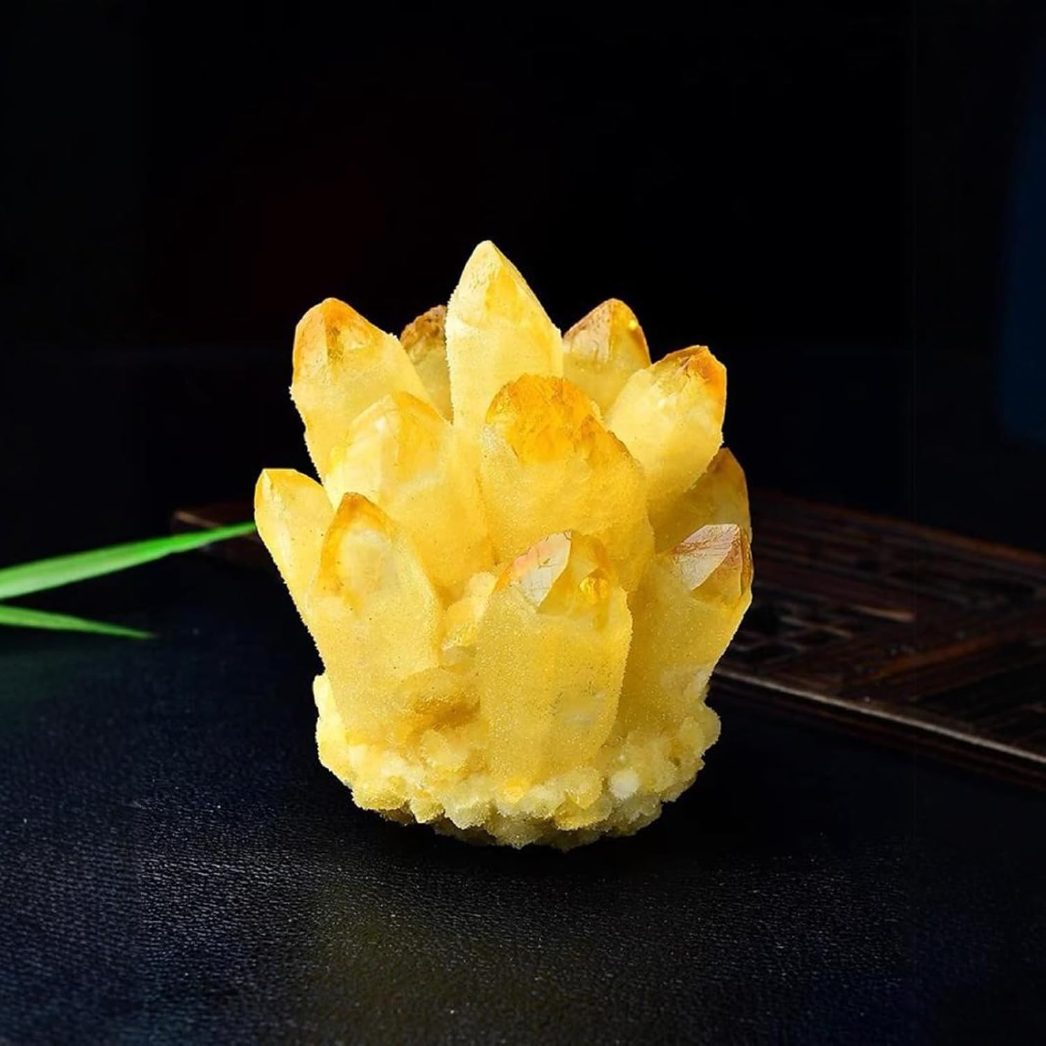 Citrine Cluster Crystal Cluster, Yellow Crystal Rock,Crystal Stone Quartz Gemstone for Home Decoration Ornament,510~600g