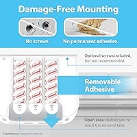 Vista 4 de TotalMount Soporte para control remoto sin agujeros – Elimina la necesidad de perforar agujeros en tu pared