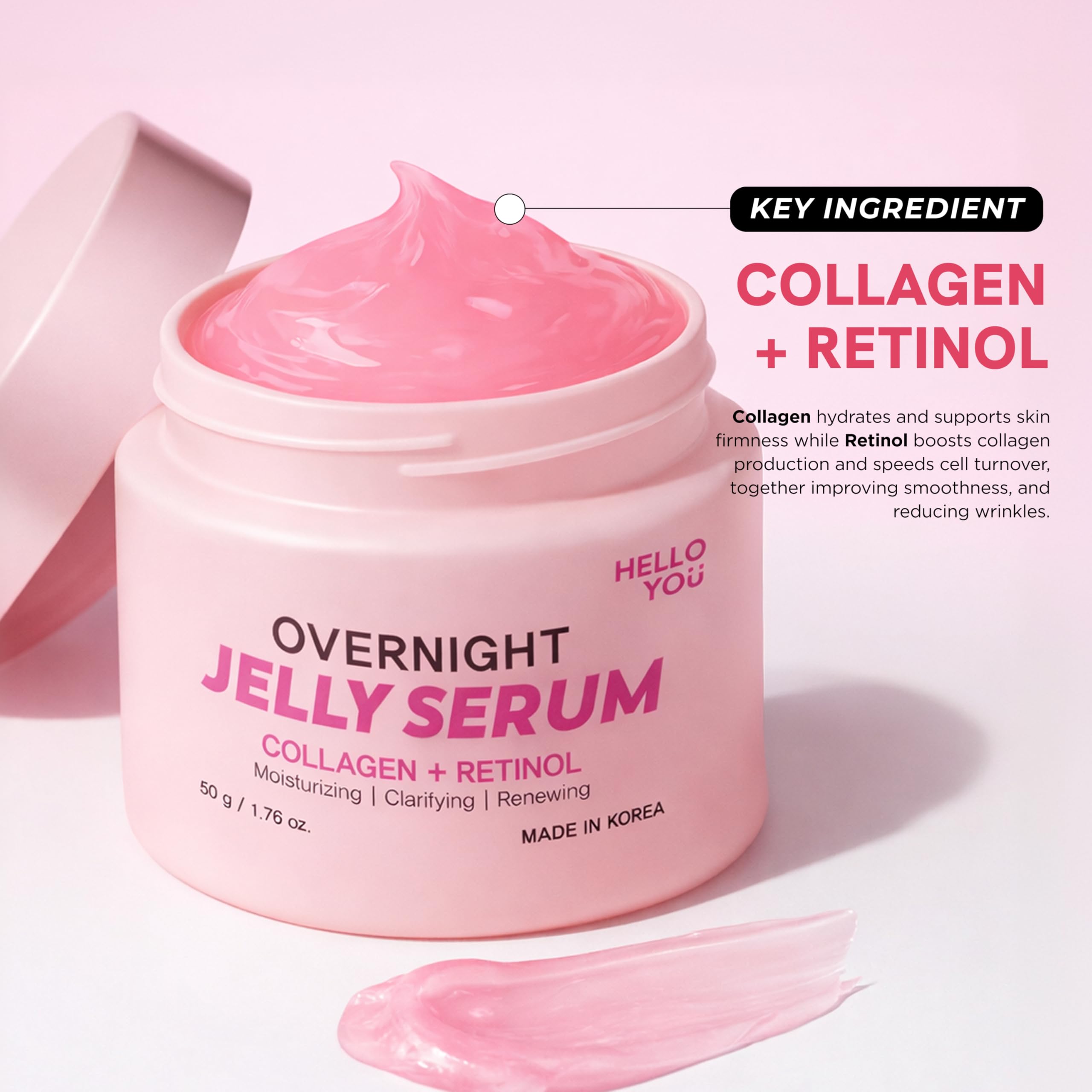 Amazon.com: Hello You Collagen & Retinol Overnight Jelly Serum – 3