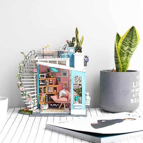 Miniatura 53 de Rolife - Kit de casa en miniatura para bricolaje, kit de fabricación de casa pequeña con muebles para adultos, decoración de Halloween, Navidad