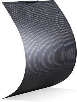 ALLPOWERS SF200 Solar Panel, Flexible 200W 32V Output Monocrystalline 23% High Conversion Rate Solar Panel, Flexible U-shaped Bendable, Ultra Thin Lightweight, ETFE Durable Heat Resistant, IP68