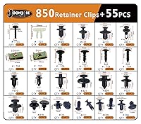 Vista 2 de 905 Clips de retención de empuje para automóvil, clips de remaches de plástico, cierre automático, kit de pasadores de tornillo Matel con 20 bridas