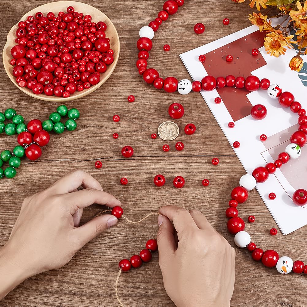 PH PandaHall 1005 Stück 5 Größen Rote Holzperlen Winzige Bemalte Holzperlen Rote Pony Perlen Für Armbänder Basteln Makramee Weihnachtsbaum Party Dekor 6 ~20mm PH PandaHall 1005 Stück 5 Größen Rote Holzperlen Winzige Bemalte Holzperlen Rote Pony Perlen Für Armbänder Basteln Makramee Weihnachtsbaum Party Dekor 6 ~20mm