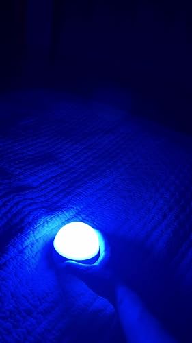 Kintion Portable LED Night Lamp - USB Rechargeable, RGB Mode, Dimmable Warm Light, 1800mAh Battery, Adhesive Base For Bedside, Kids, Breastfeeding