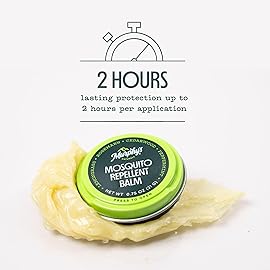 Murphy\'s Naturals Mosquito Repellent Balm for Outdoor Patio, Hiking, Camping, Plant-Based Cedarwood, Lemongrass & Rosemary, 2oz, 2-Pack