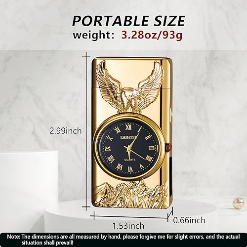 Miniatura 6 de Encendedor eléctrico de arco, portátil, recargable por USB, resistente al viento, encendedor de águila fresco, encendedor de plasma sin llama con