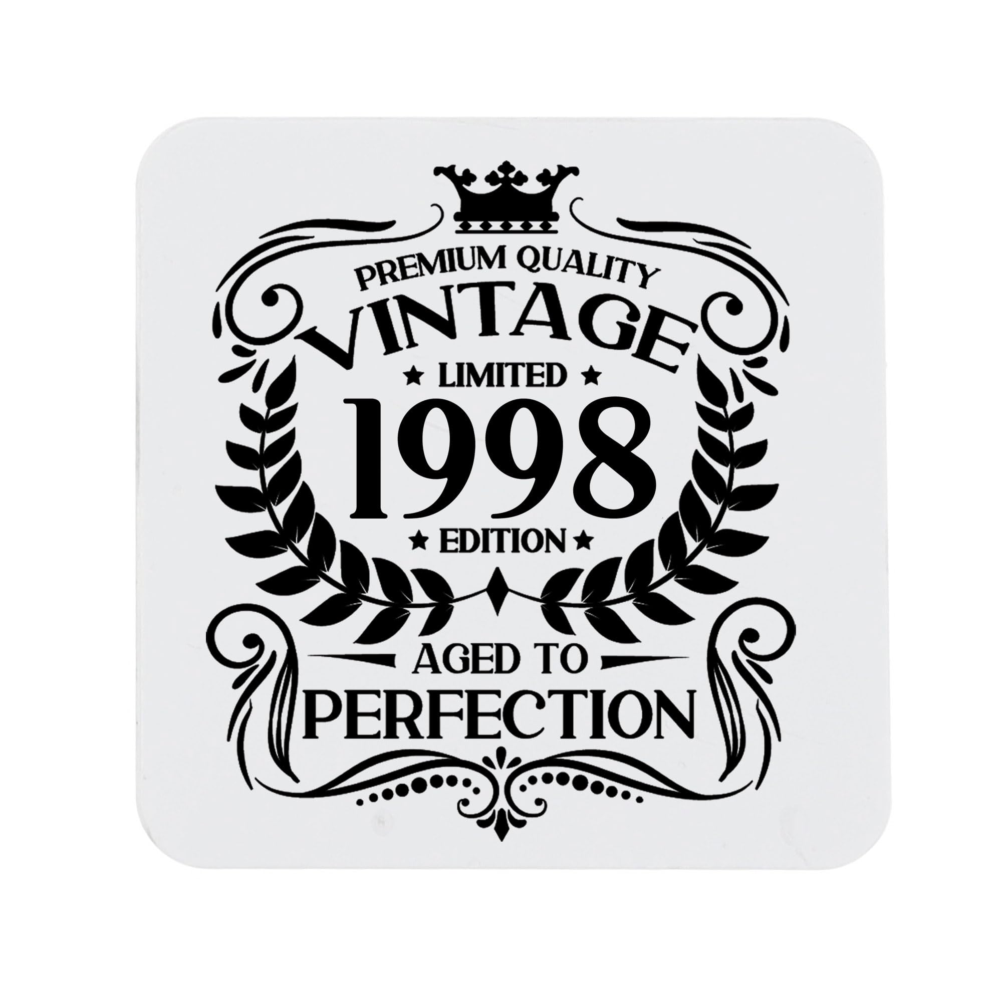 80th Birthday Gift for Men Vintage 1946 Aged to Perfection Engraved Slate Coaster Present for 80 Year Old Etched Natural Slate Placemat (Round Slate) — view 110