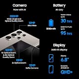 Samsung Galaxy S24 Ultra, AI Android Smartphone, 12GB RAM, 256GB Storage, 200MP Camera, S Pen, Long Battery Life, Black, (UK Version) (Renewed) - 5