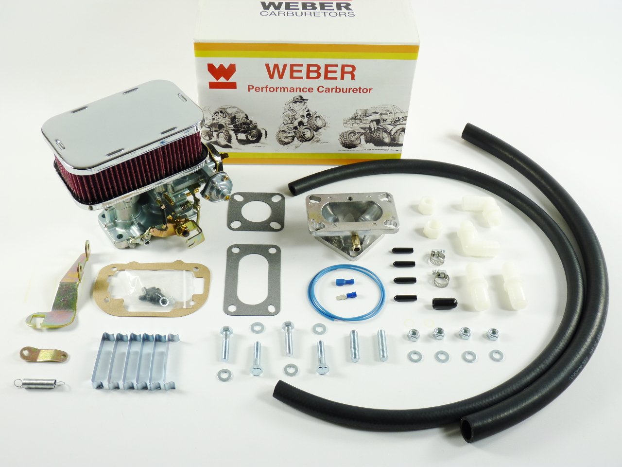 Weber Carburetor - 32/36 DGEV Ford, Jeep 2.5L, Toyota K552 Carb Conversion Kit