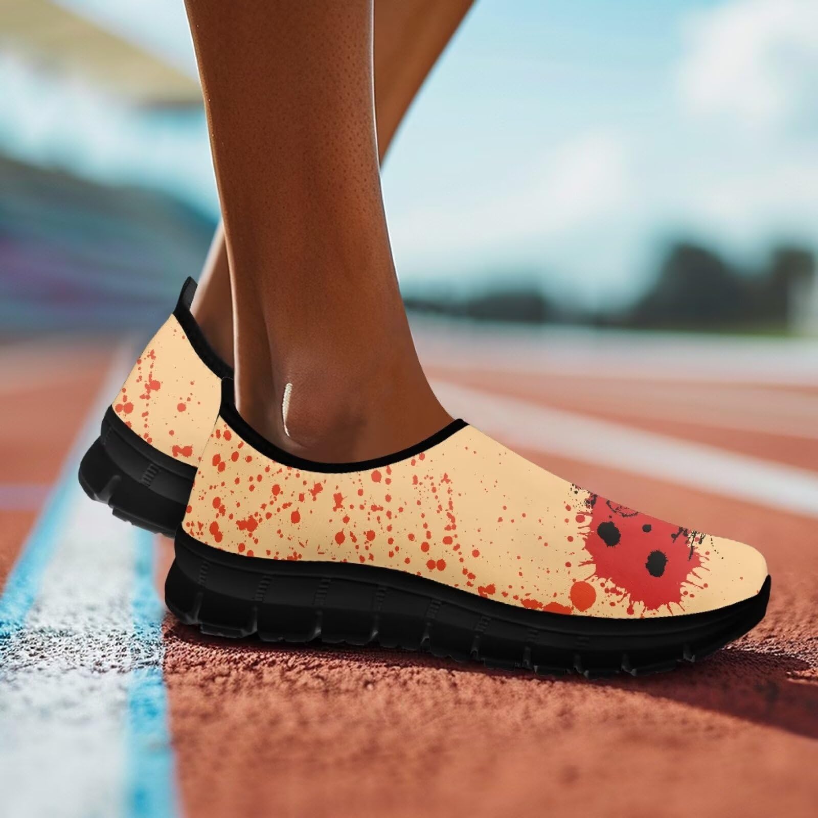 Męskie buty do chodzenia oddychające antypoślizgowe trampki podparcie łuku lekkie mokasyny tenisówki trampki czarna podeszwa
