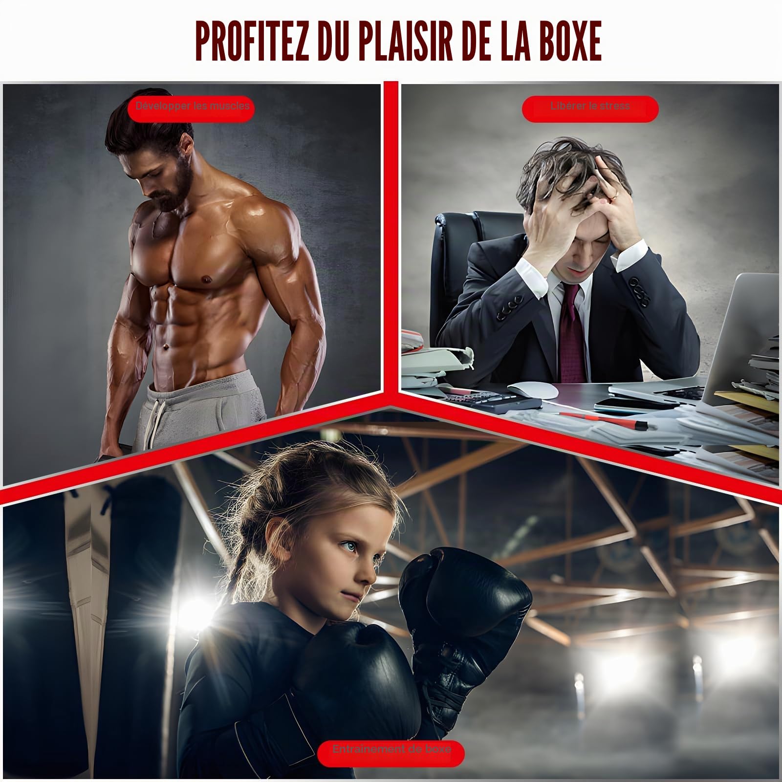 IMAYCC Punching Ball Enfants et Adultes, Sac de Boxe Suspendu Réglable en Hauteur et Pliable, Speedball avec Support Sac de Frappe, Poire de Vitesse de Boxe Pur Bureau Home Gym Workout Training Etc.
